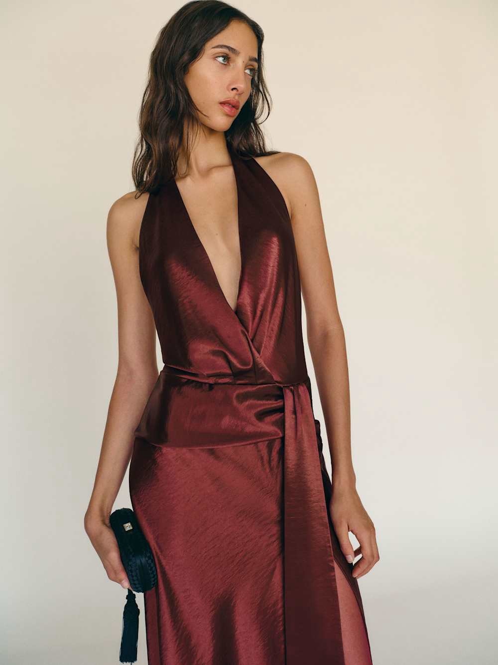 Reformation Oceane Satin Dress size 4